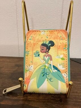 A Rare Loungefly Disney Princess and the Frog Tiana Accordion Wallet